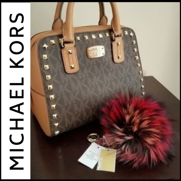 NWT MICHAEL KORS - XL Fur Key Chain Bag Charm - Picture 3 of 8